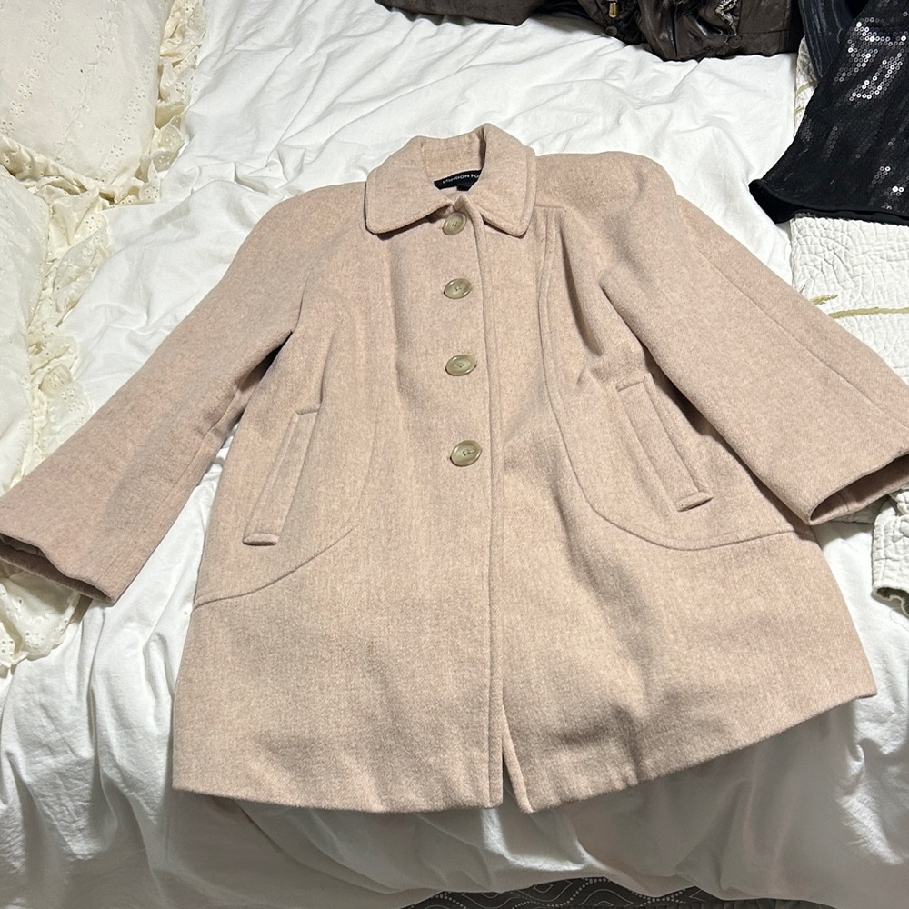 London Fog Women's Light Pink Cape Coat